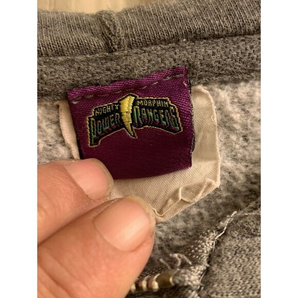 Mighty Morphin Power Rangers Zip Up Hoodie Jacket Adult Medium Hot Topic‎ Rare - Picture 2 of 4